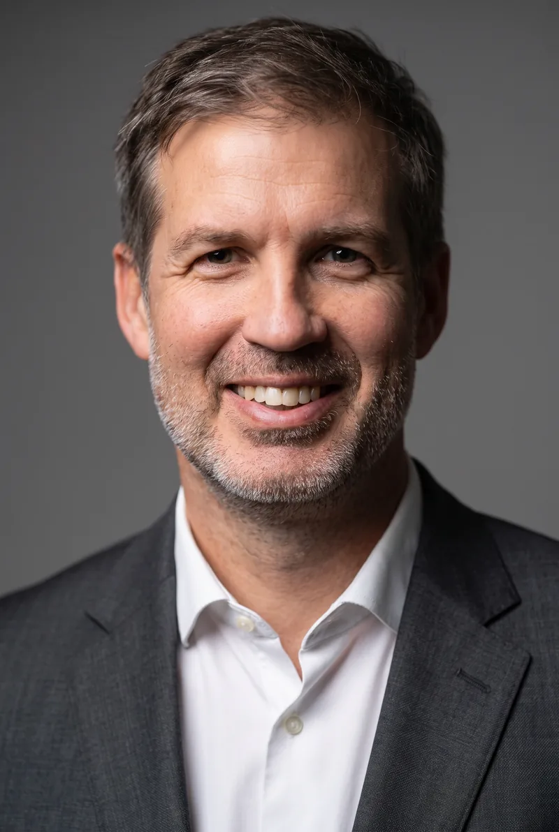 AI-generated portrait of Joe Brumm, keynote speaker