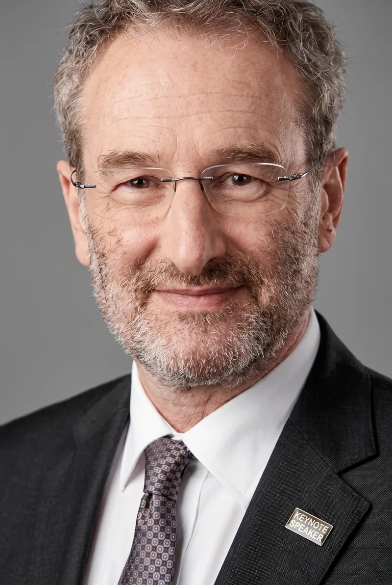 AI-generated portrait of Jon Faine AM, keynote speaker