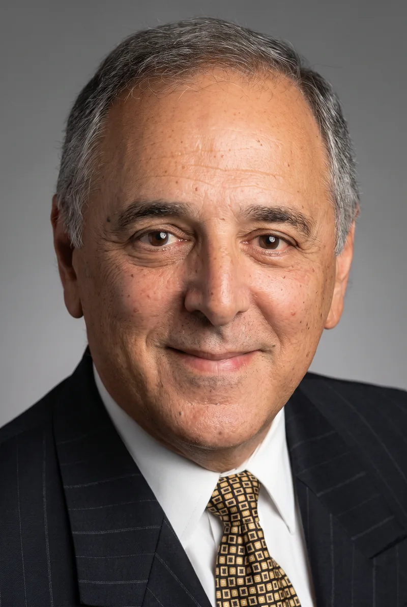 AI-generated portrait of Justice Stephen Pallaras QC, keynote speaker