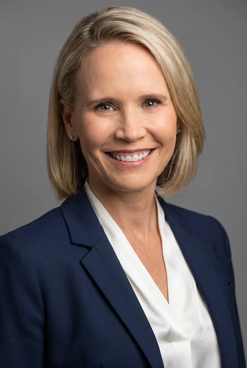 AI-generated portrait of Karen Jacobsen, keynote speaker