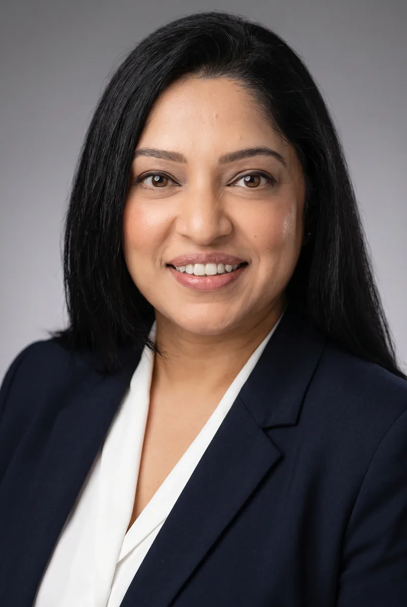 AI-generated portrait of Kaumudi Goda, keynote speaker