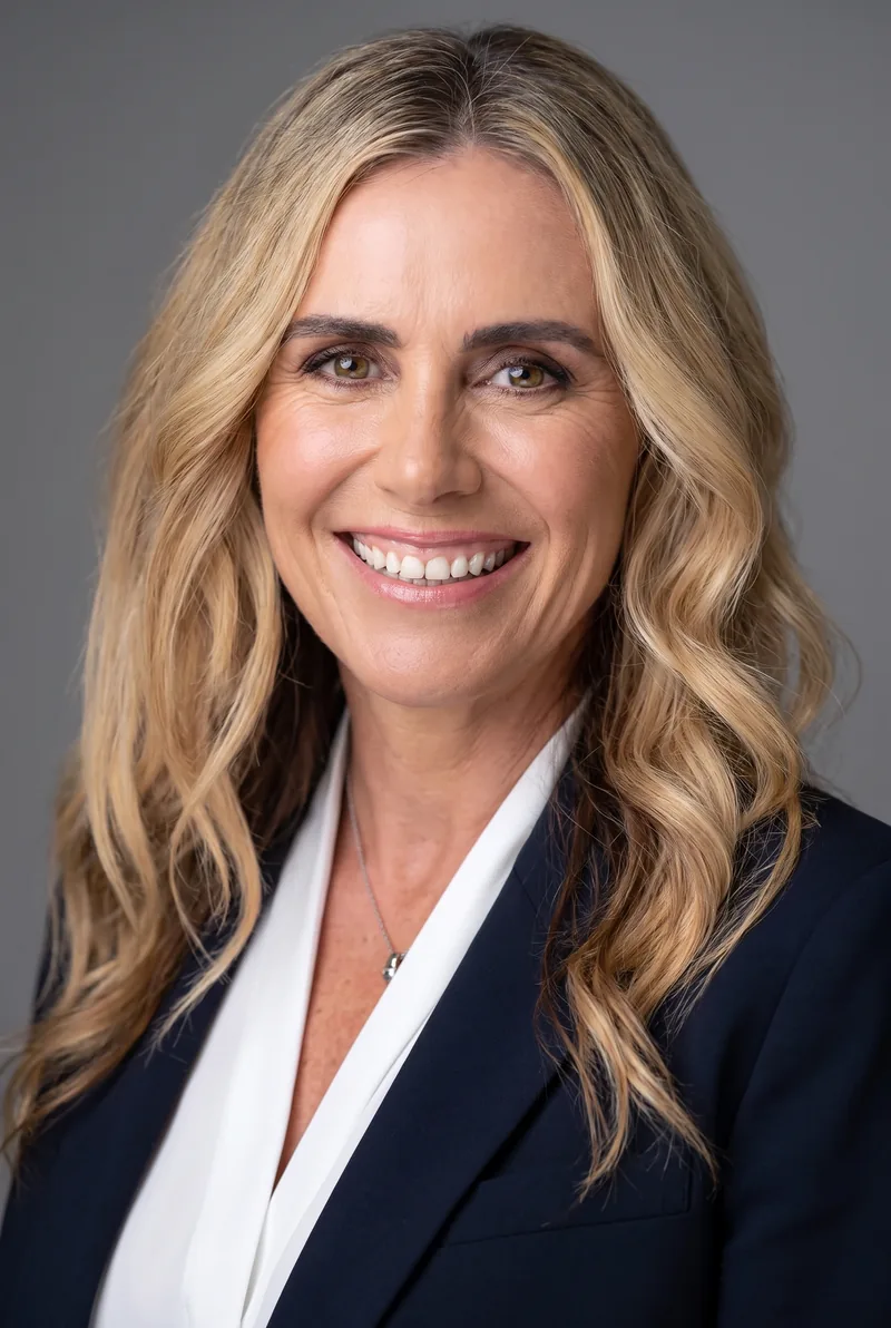 AI-generated portrait of Kellie Tomney, keynote speaker