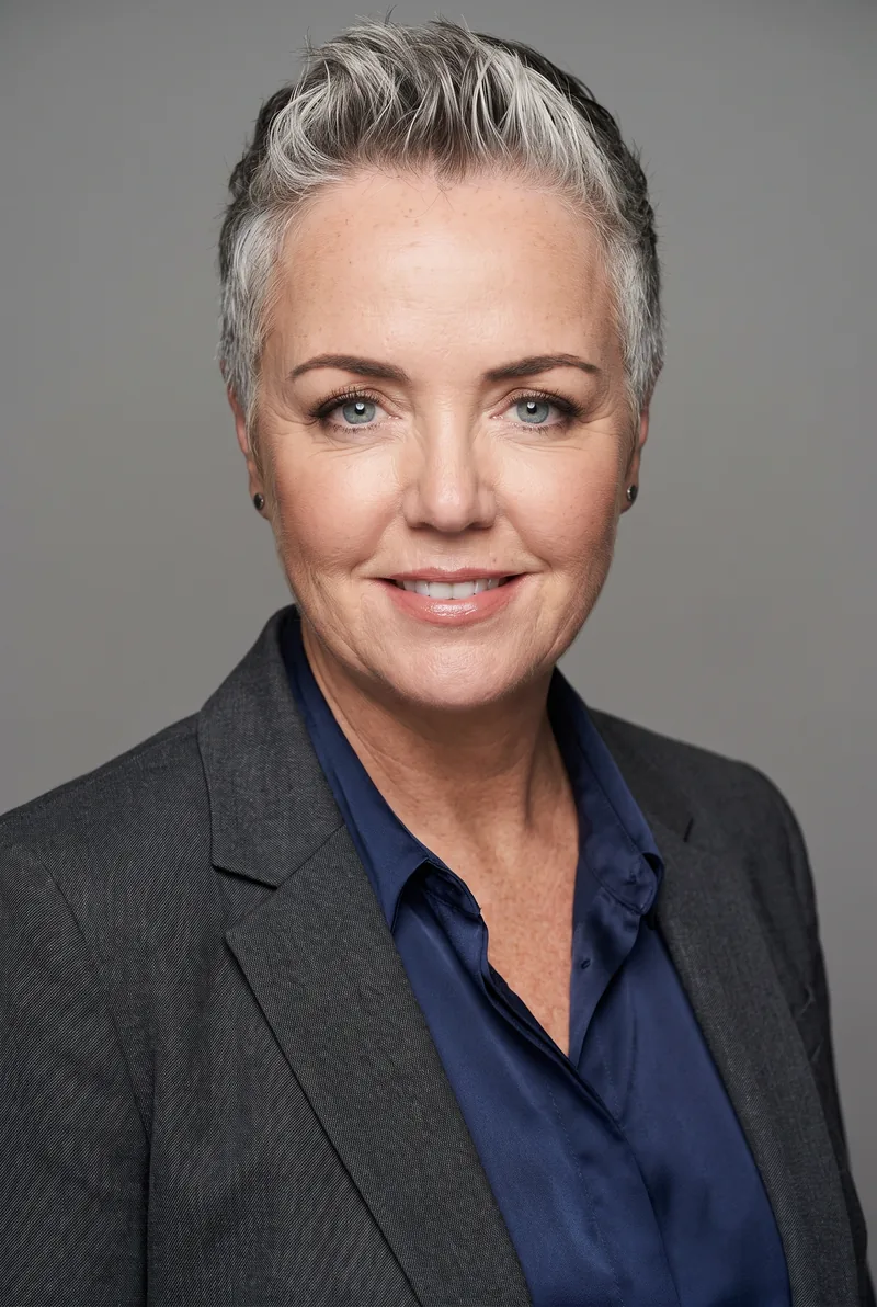 AI-generated portrait of Kelly Nestor, keynote speaker