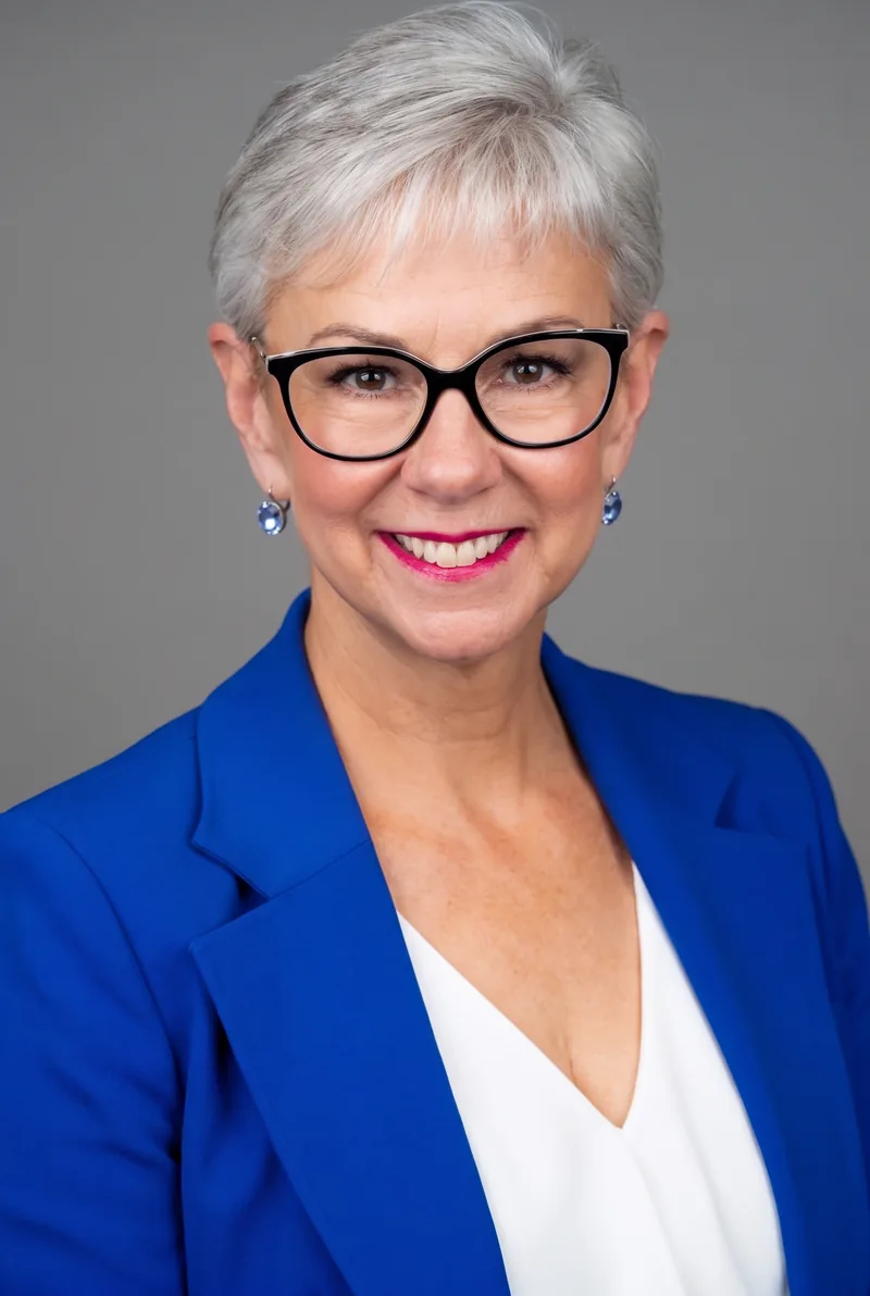 AI-generated portrait of Kim Seeling Smith, keynote speaker