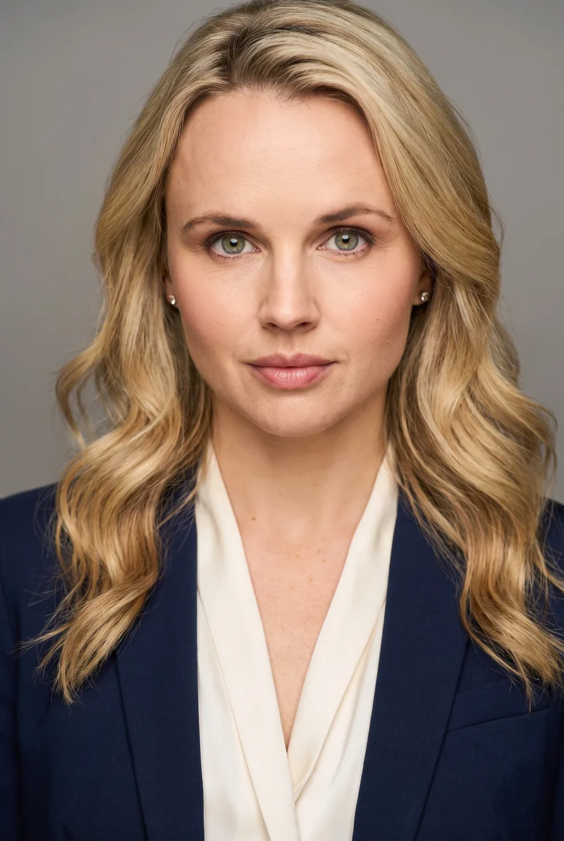 AI-generated portrait of Kimberley Crossman, keynote speaker