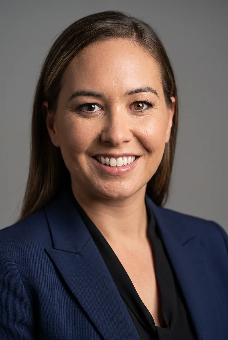 AI-generated portrait of Kirstie Stanway, keynote speaker
