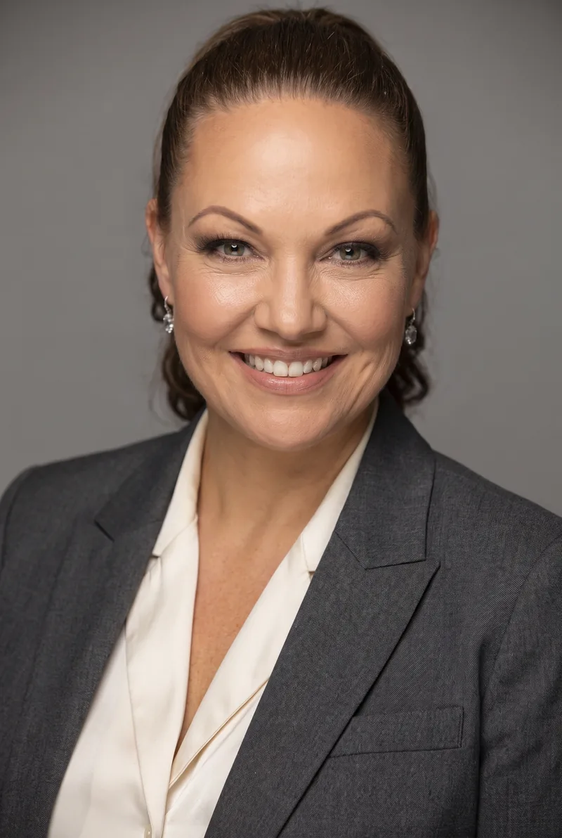 AI-generated portrait of Kirsty Milligan, keynote speaker
