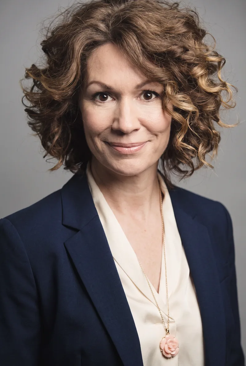 AI-generated portrait of Kitty Flanagan, keynote speaker