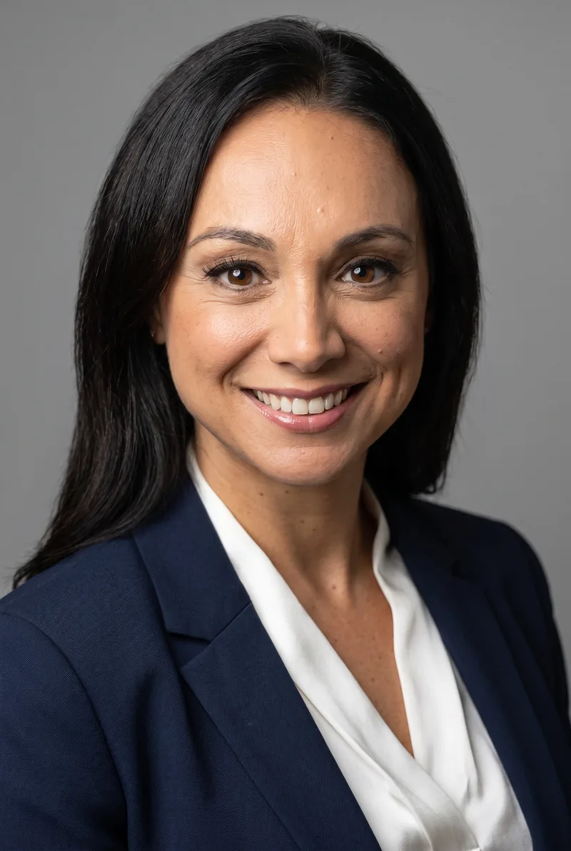 AI-generated portrait of Lara Hyams, keynote speaker