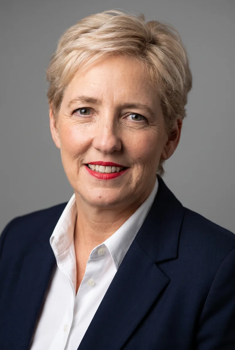AI-generated portrait of Laurel Papworth, keynote speaker
