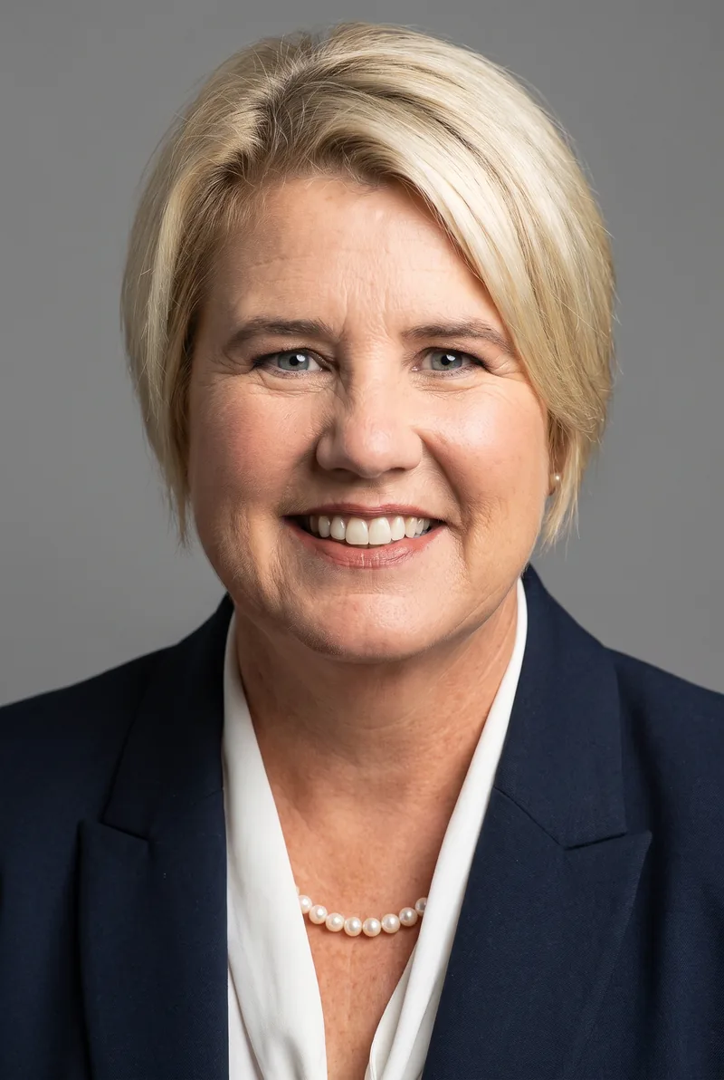 AI-generated portrait of Leanne Faulkner, keynote speaker