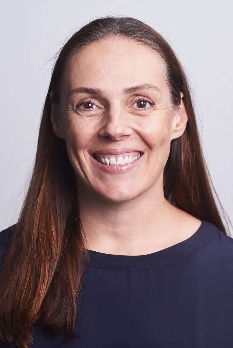 AI-generated portrait of Linley Frame, keynote speaker