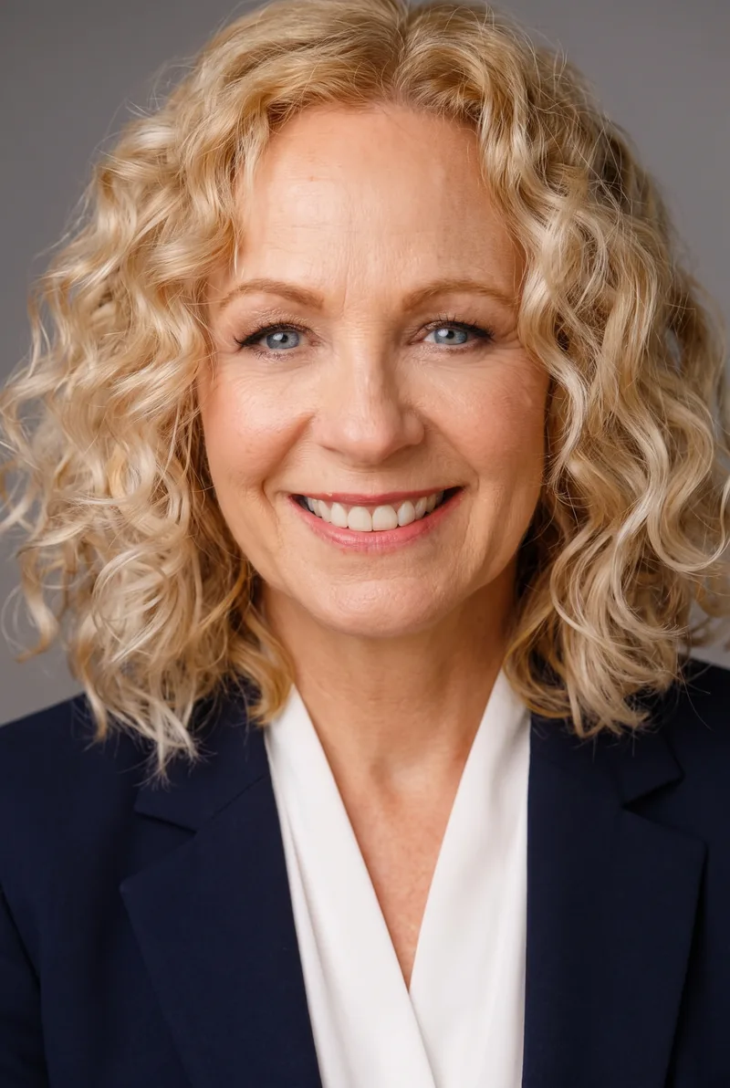 AI-generated portrait of Lisa McAskill, keynote speaker