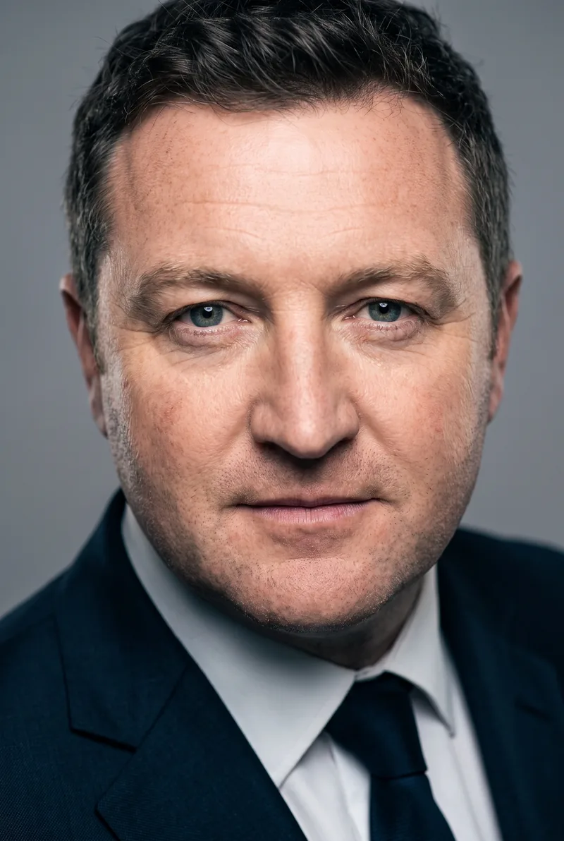 AI-generated portrait of Luke Mangan, keynote speaker