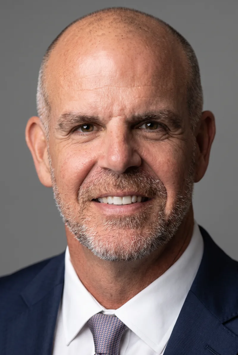 AI-generated portrait of Luke Mathers, keynote speaker