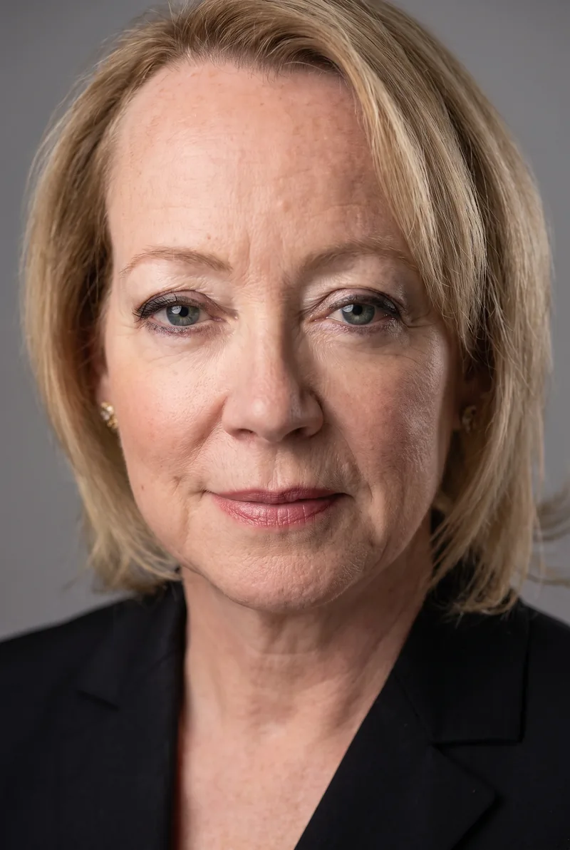 AI-generated portrait of Lynda Gratton, keynote speaker