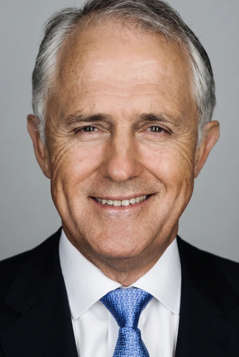 AI-generated portrait of Malcolm Turnbull, keynote speaker