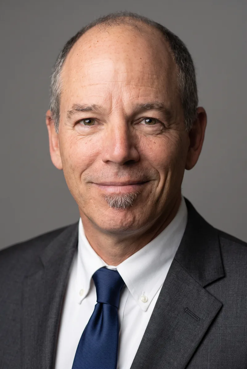AI-generated portrait of Marc Randolph, keynote speaker