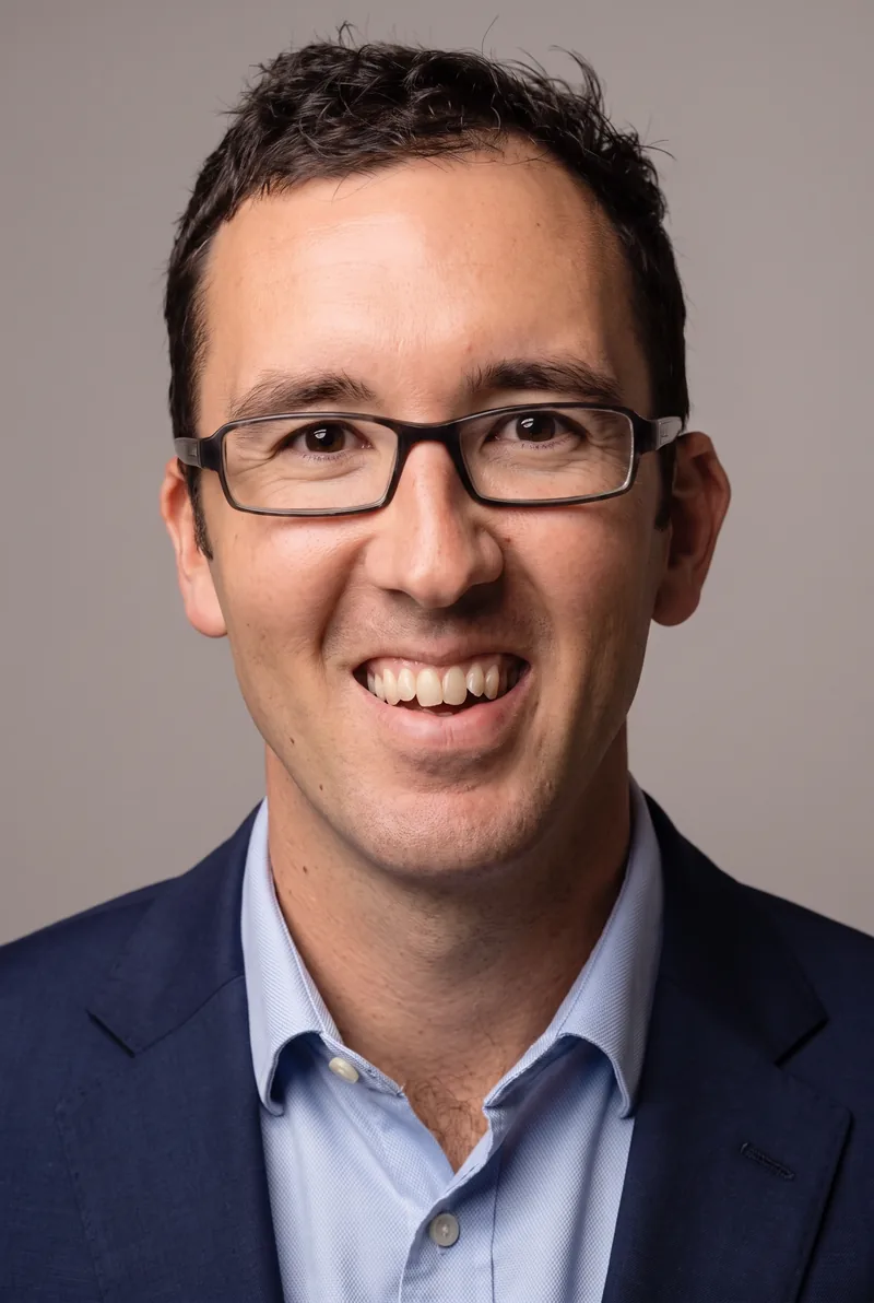 AI-generated portrait of Marcus Pearce, keynote speaker