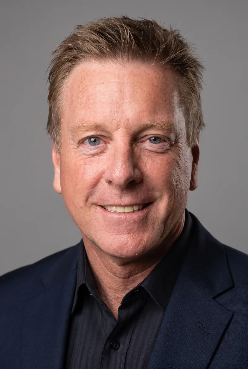 AI-generated portrait of Mark Aiston, keynote speaker