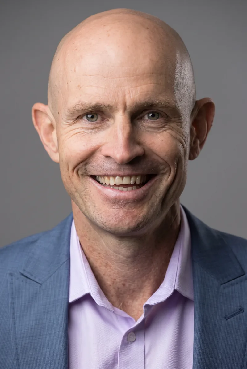 AI-generated portrait of Mark Bunn, keynote speaker