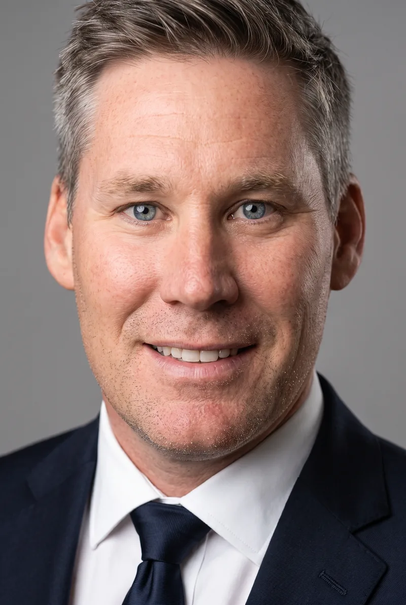 AI-generated portrait of Mark Cameron, keynote speaker