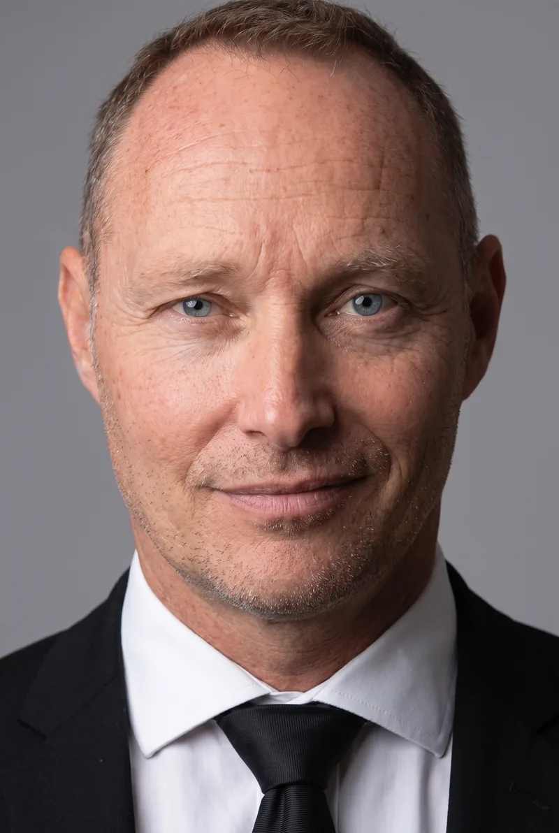 AI-generated portrait of Mark Carter, keynote speaker