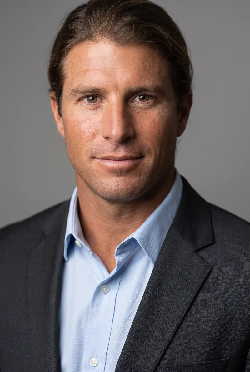 AI-generated portrait of Mark Occhilupo, keynote speaker