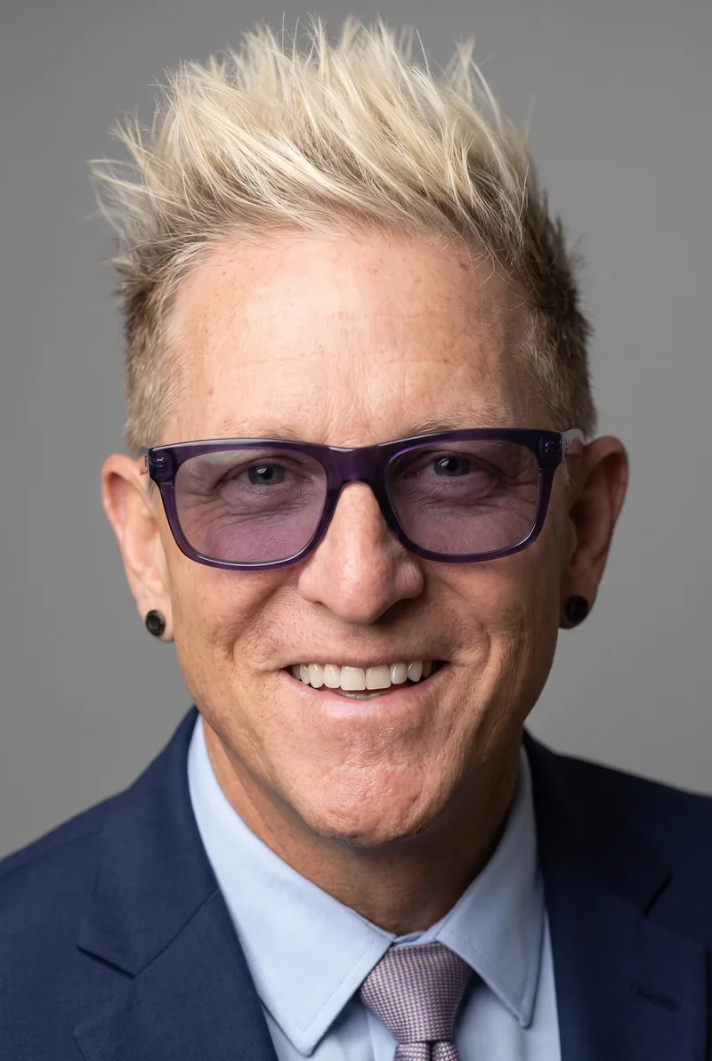 AI-generated portrait of Mark Schulman, keynote speaker