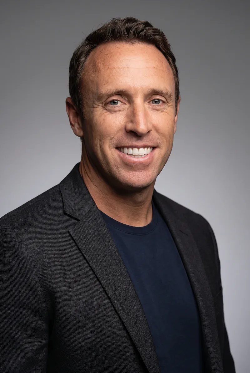 AI-generated portrait of Mark Visser, keynote speaker
