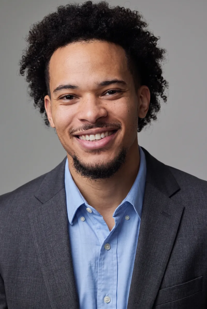 AI-generated portrait of Marley Biyendolo, keynote speaker