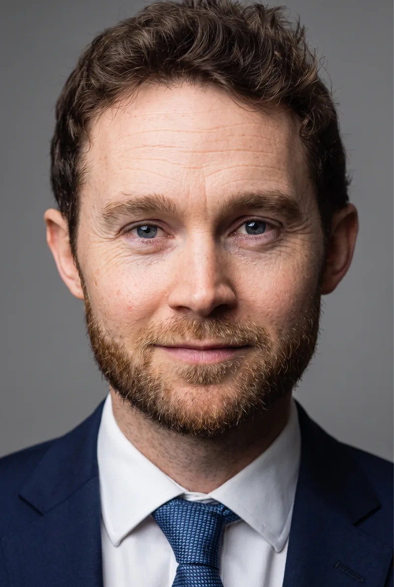 AI-generated portrait of Martin D Adams, keynote speaker