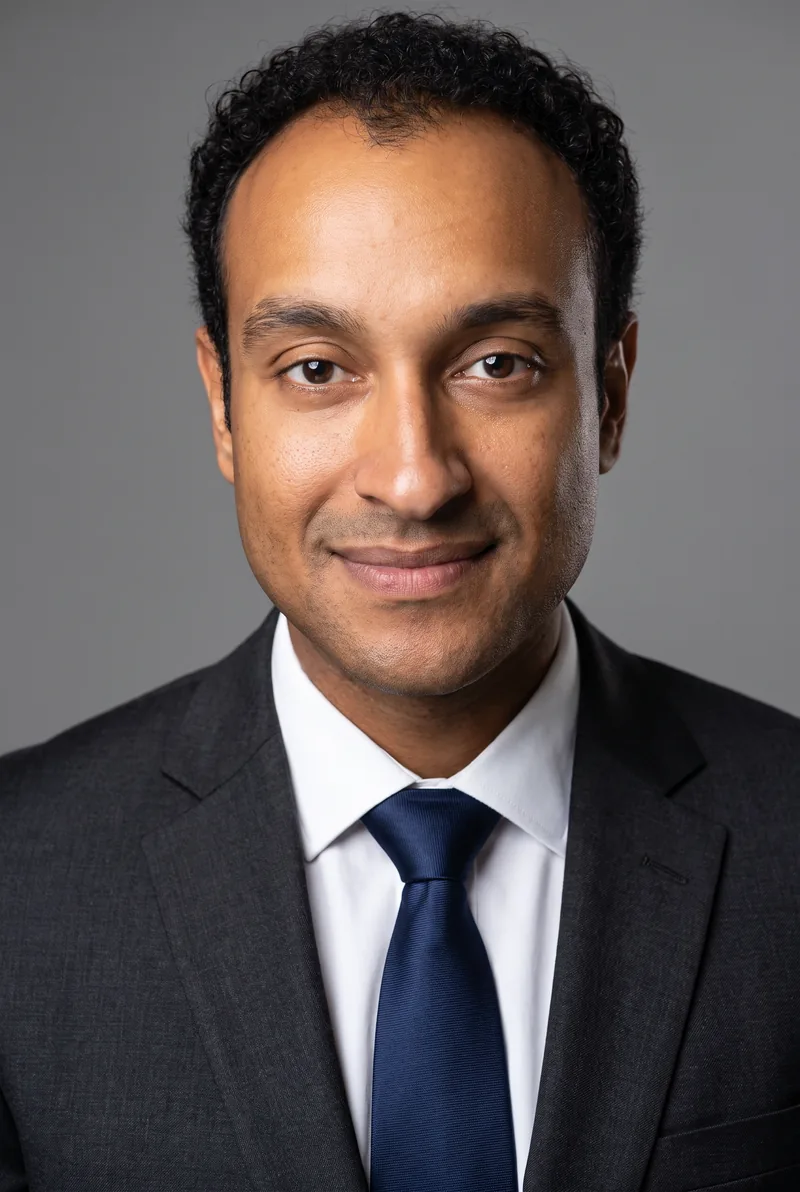AI-generated portrait of Matt Okine, keynote speaker