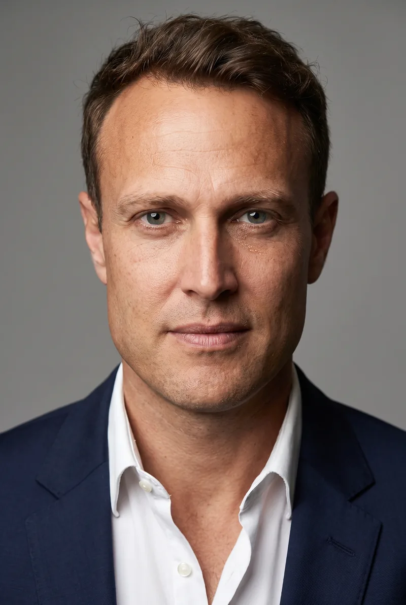 AI-generated portrait of Matt Shirvington, keynote speaker