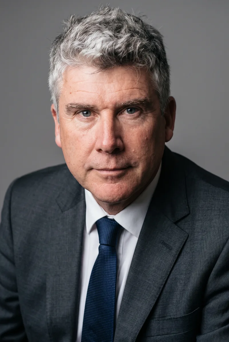 AI-generated portrait of Matthew Evans, keynote speaker