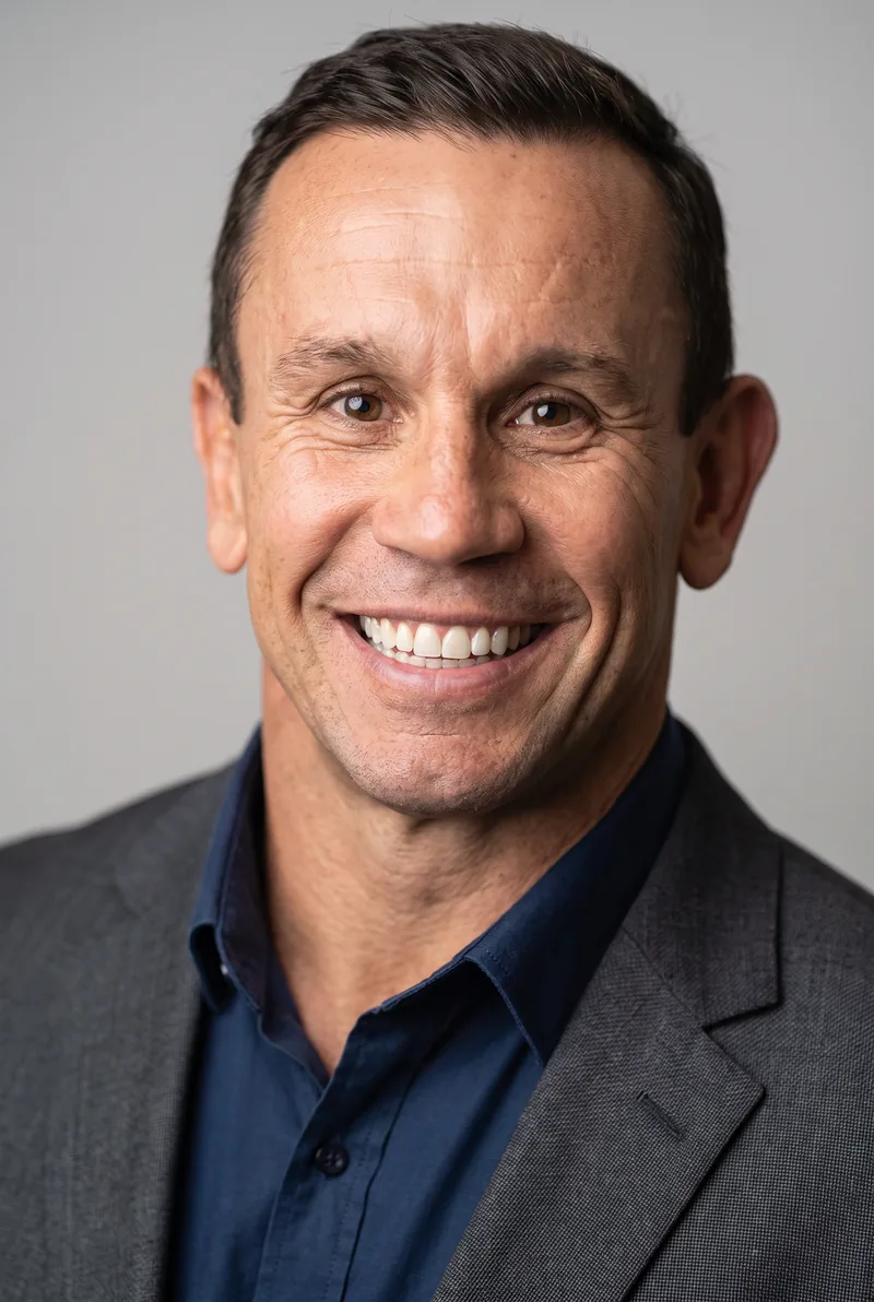 AI-generated portrait of Matthew Johns, keynote speaker