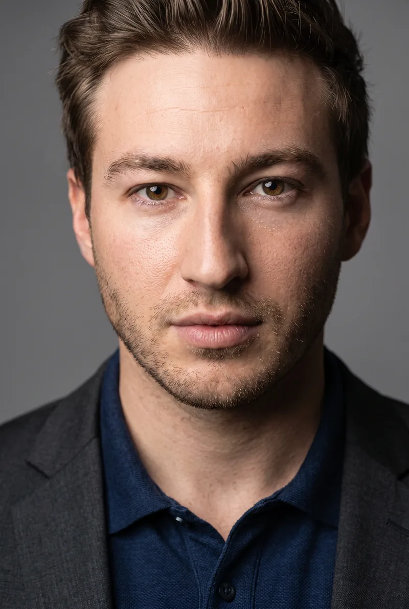 AI-generated portrait of Matthew Mitcham OAM, keynote speaker