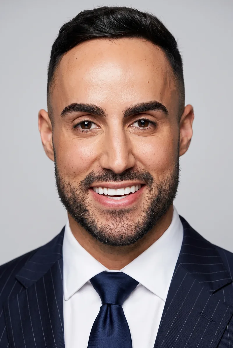AI-generated portrait of Matty Mills, keynote speaker