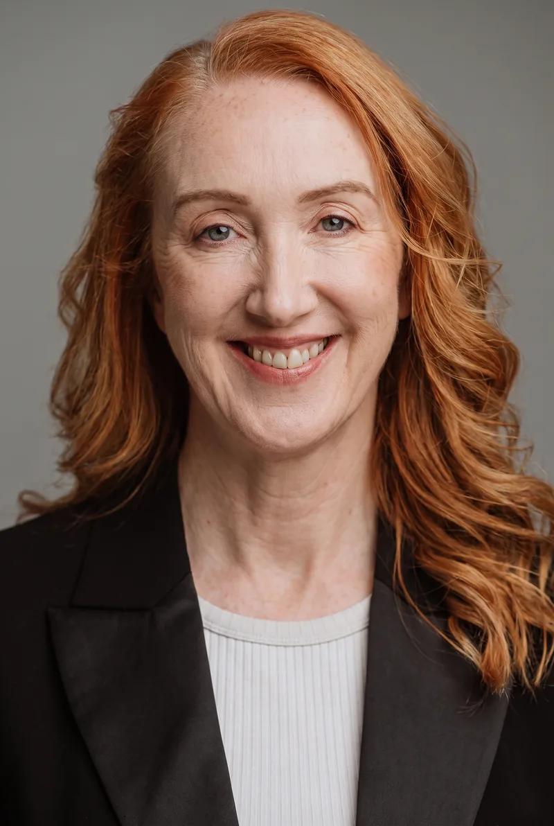 AI-generated portrait of Megan Gilmour, keynote speaker
