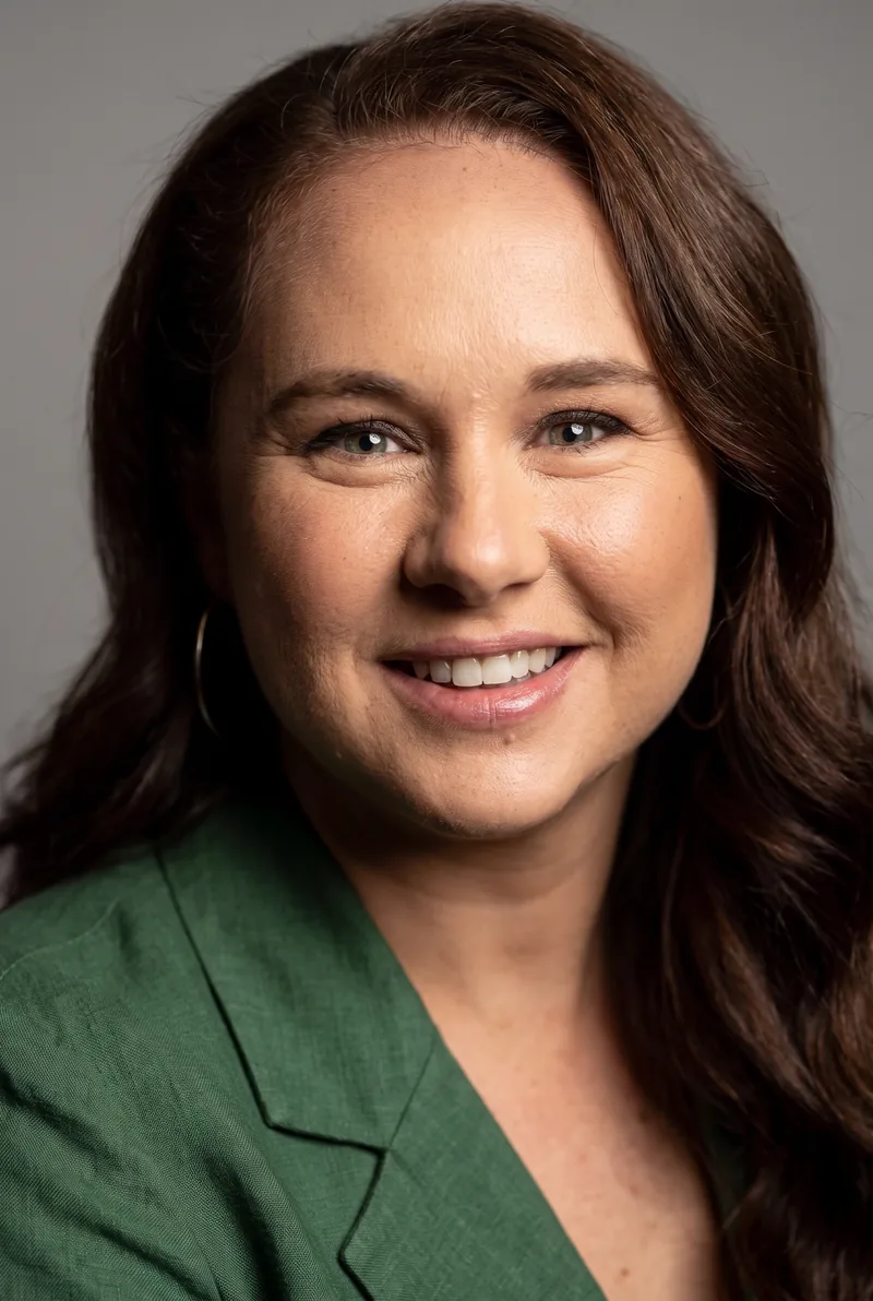AI-generated portrait of Mel Buttle, keynote speaker