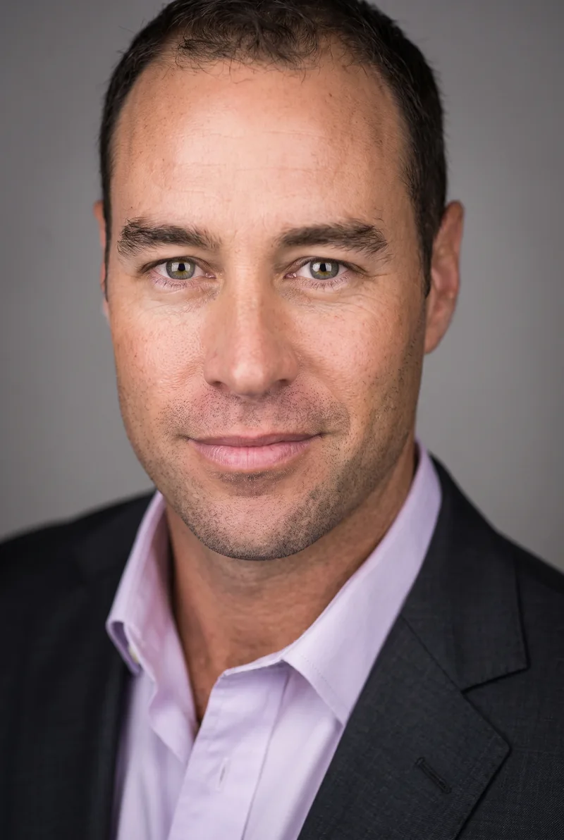 AI-generated portrait of Michael Bevan, keynote speaker