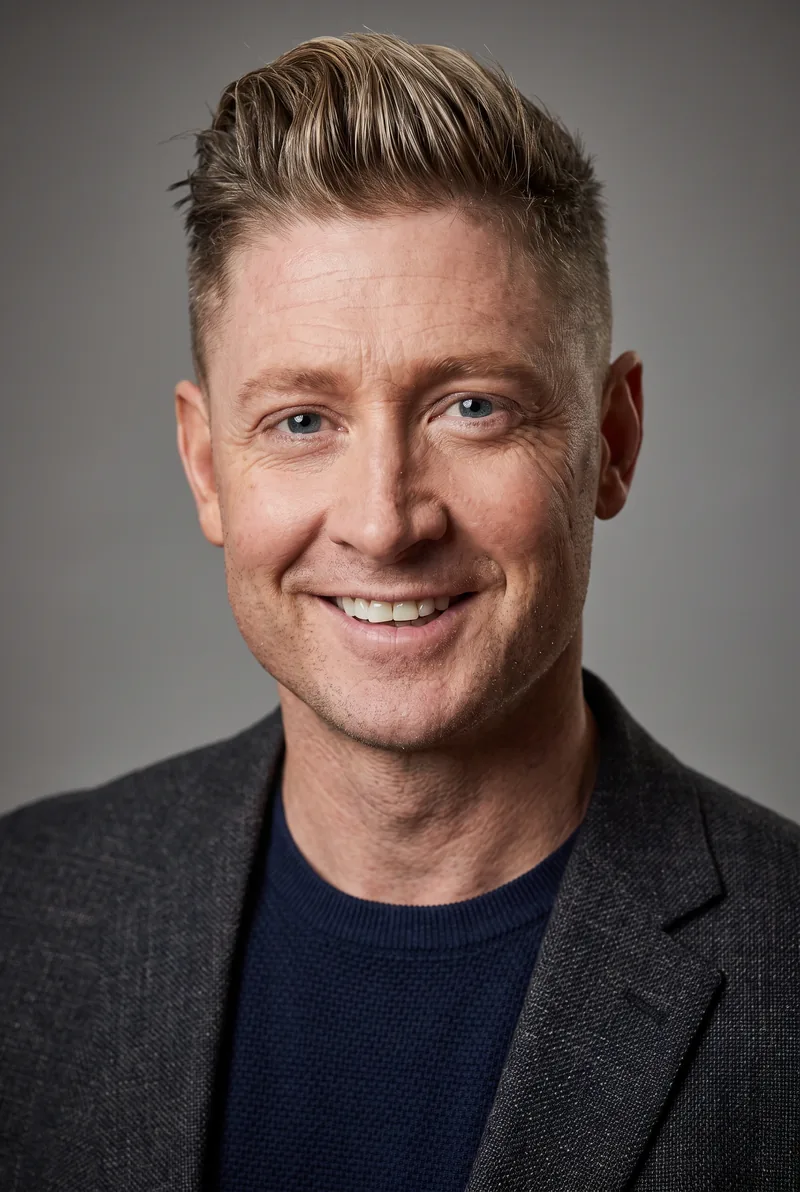 AI-generated portrait of Michael Clarke AO, keynote speaker