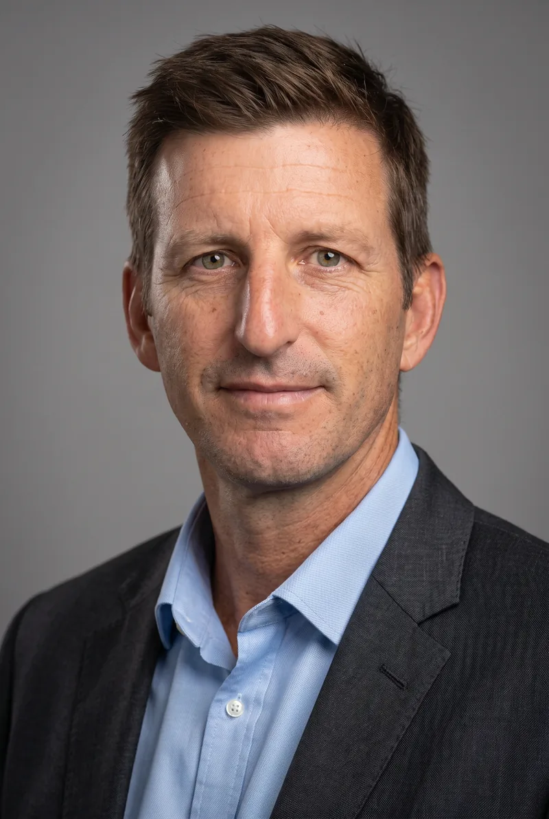 AI-generated portrait of Michael Kasprowicz, keynote speaker