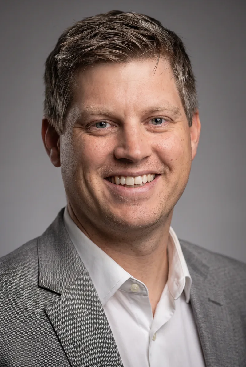 AI-generated portrait of Michael Sheldrick, keynote speaker