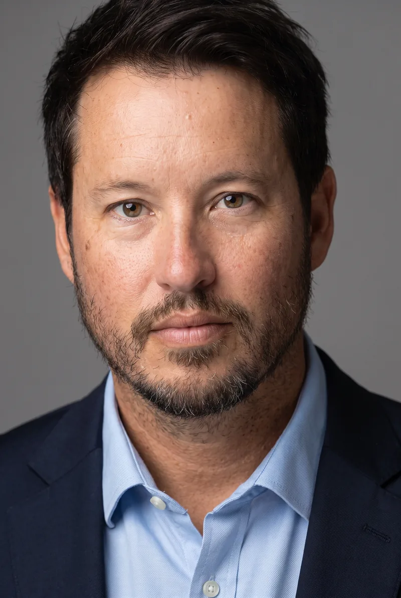 AI-generated portrait of Mike Donaghy, keynote speaker