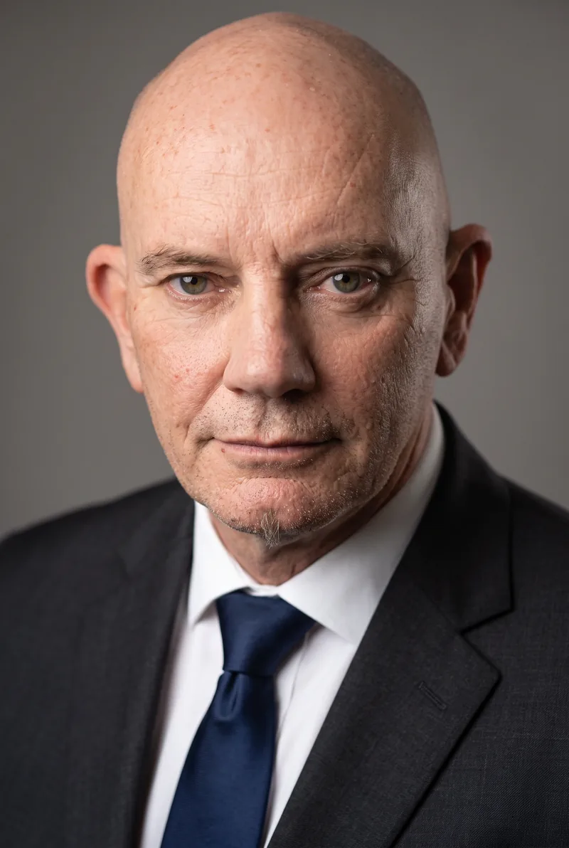 AI-generated portrait of Mike Handcock, keynote speaker