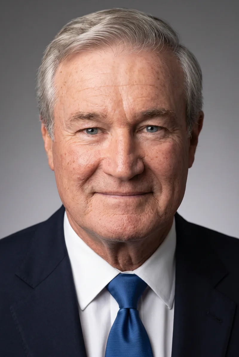 AI-generated portrait of Mike Munro AM, keynote speaker