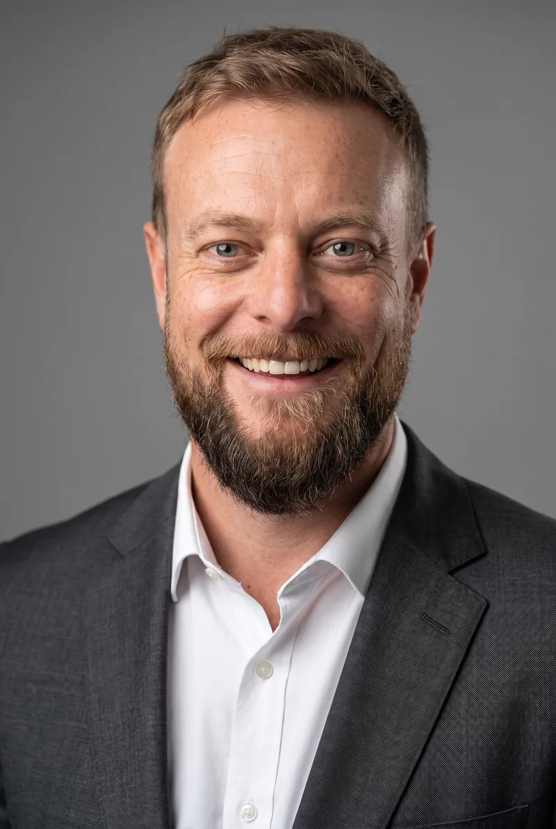 AI-generated portrait of Mike Smith, keynote speaker