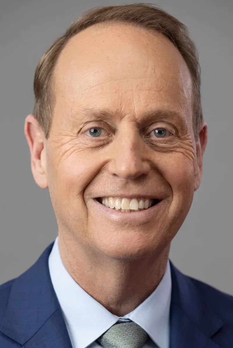 AI-generated portrait of Mike Smithson, keynote speaker