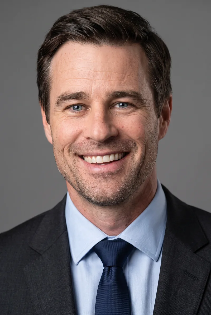 AI-generated portrait of Millen Baird, keynote speaker